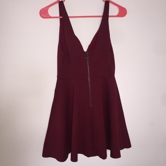 Kimchi Blue Maroon Sweetheart mini dress - Picture 3 of 6